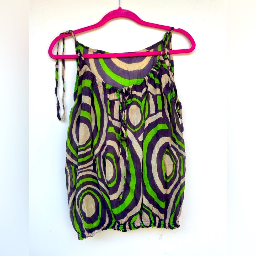 Thin cotton strap top
